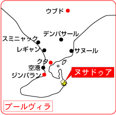 バリ島マップ拡大図